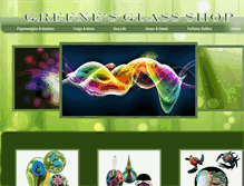 Tablet Screenshot of greenesglassshop.com
